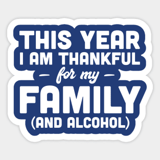 Humorous Family Alcohol Sticker